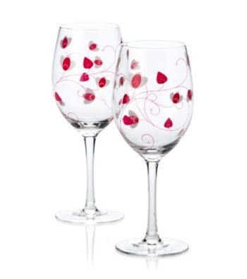 Luigi Bormioli Social Ave Set of 2 Pink UR Vino All-Purpose Wine Glasses