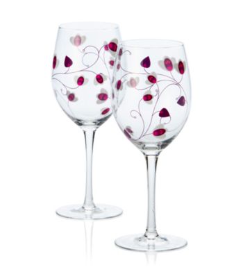 Luigi Bormioli Social Ave Set of 2 Purple UR Vino All-Purpose Wine Glasses