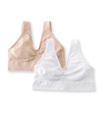 Barelythere® White/Soft Taupe Custom Flex Fit Get Cozy 2 Pack Bras