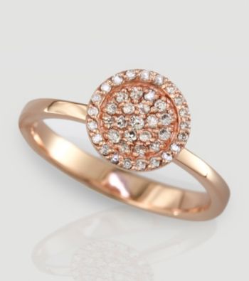 Effy® 14K Rose Gold Diamond Ring