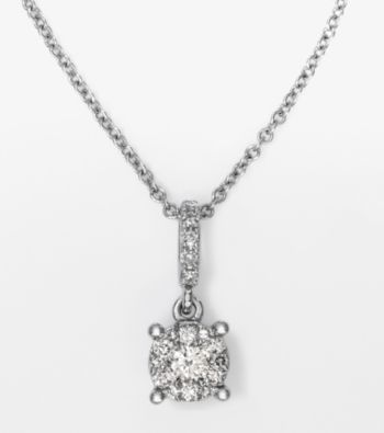 Effy® 14K White Gold Diamond Necklace