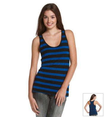 Jenna Ushkowitz Collection for Wallflower Juniors' Stripe Tank