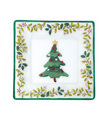 Pflatzgraff&reg; Winterberry Square Glass Platter