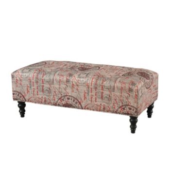 Powell® Rectangular Postal Print Ottoman