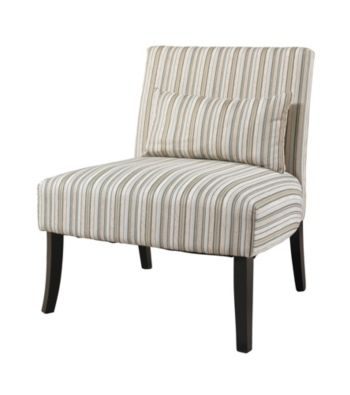 Powell® Lila Armless Chair with Striped Fabric
