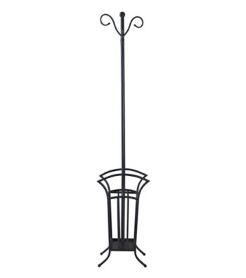 Powell® Matte Black Scroll Coat Rack
