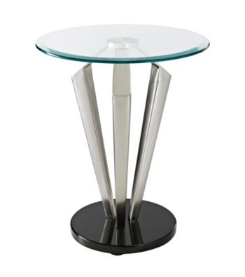 Powell® Tripod Metal and Glass Table