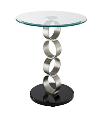 Powell® Circles Metal and Glass Table