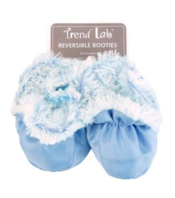 Trend Lab Blue Peek-A-Boo Baby Booties