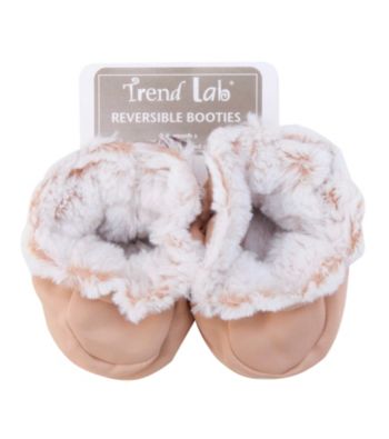 Trend Lab Sand Peek-A-Boo Baby Booties