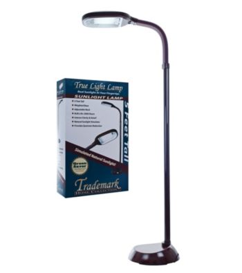 Trademark Home Collection Sunlight Woodgrain Floor Lamp