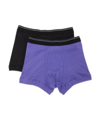 John Bartlett Statements Men's Black/Purple Trunk Underwear