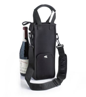 Wine Enthusiast 1 Bottle Neoprene Wine Tote Bag
