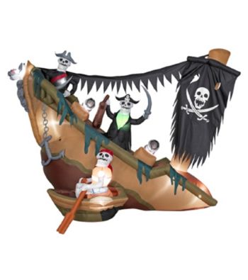 Airblown Skeleton Pirates Shipwreck