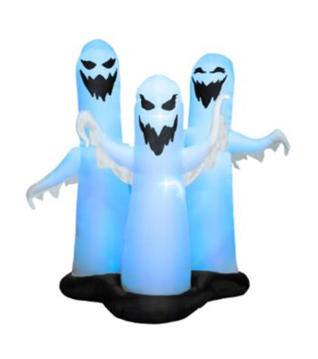 6 ft Airblown Color Changing Ghost Trio