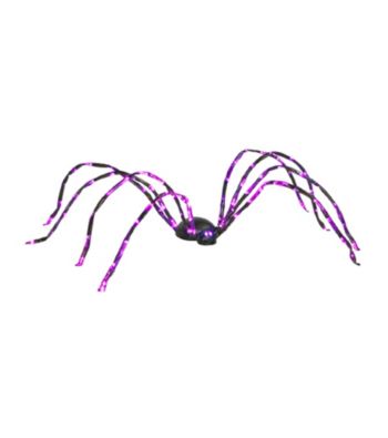8' Purple Energy-Efficient LED Lighted Spider