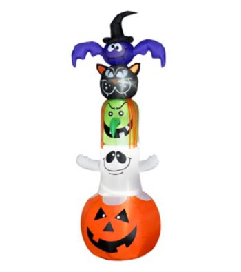 8' Airblown All Halloween Characters Stack