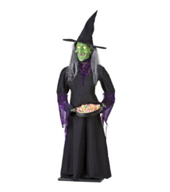 5.5' Animated Airblown Life Size Witch