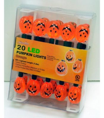 20 LED Pumpkin Lights