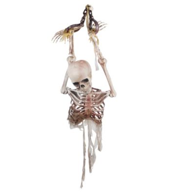 Hanging Skeleton Torso in Chains