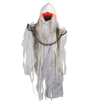 Hanging Faceless Ghoul Animated Prop