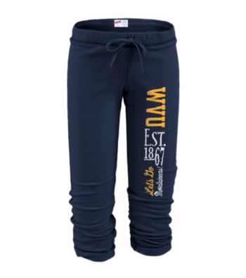 Soffe® Juniors' West Virginia Football Capri Sweatpants