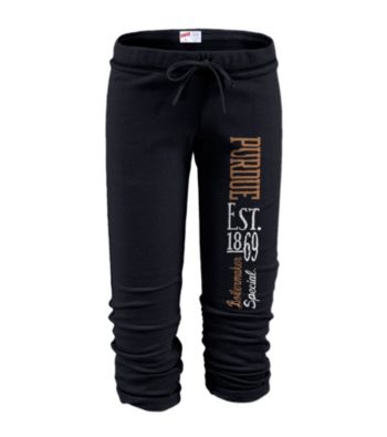 Soffe® Juniors' Purdue Football Capri Sweatpants