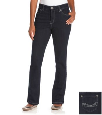 Nine West Vintage American Collection® Petites' Dark Water Boho Straight Leg Jeans