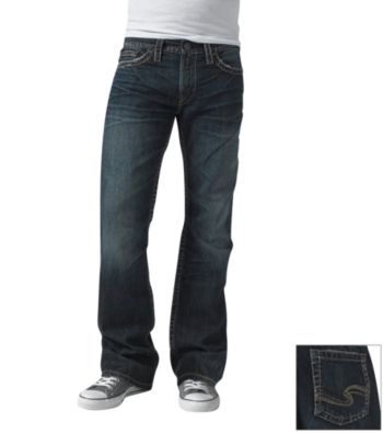 Silver Jeans Co. Men's Dark Nash Slim Straight Jeans