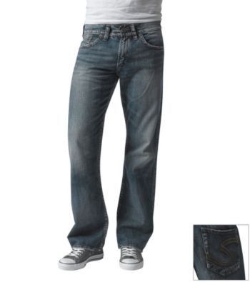 Silver Jeans Co. Men's Vintage Wash Zac Relaxed Straight-Fit Jeans