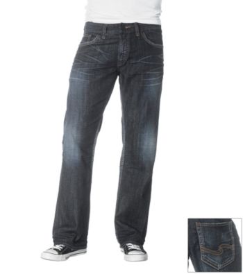 Silver Jeans Co. Men's Dark Zac Relaxed Straight-Fit Jeans