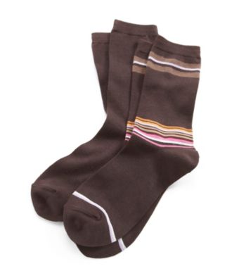 Relativity® 2-pk. Bamboo Stripe Socks