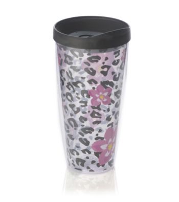 Design for Living™ Cheetah & Flower Sliding Tumbler