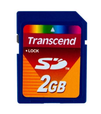 Transcend 2GB Secure Digital SD Card with Carrying Case