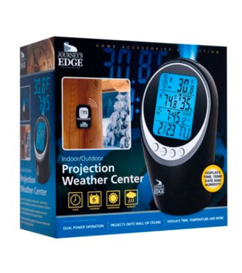 Journey's Edge™ Indoor Outdoor Projection Weather Center
