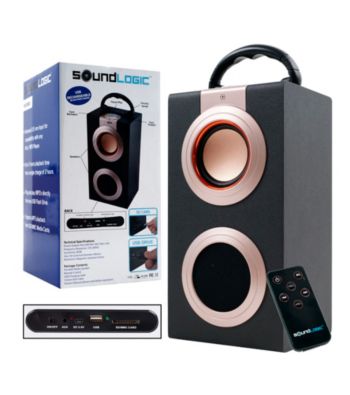Sound Logic™ Rechargeable Portable Media Speaker with USB inputs