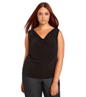 Calvin Klein Suits Plus Size Sleeveless Cowlneck Cami