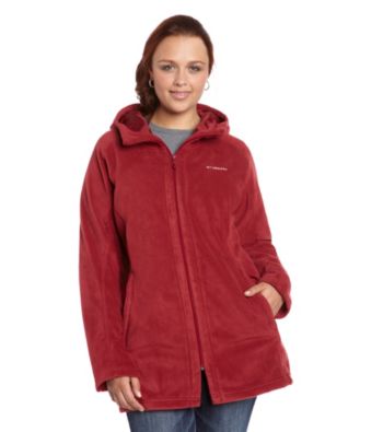 Columbia Plus Size Benton Long Fleece Hoodie