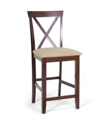 Baxton Studios Set of 2 Natalie Brown Modern Counter Stools
