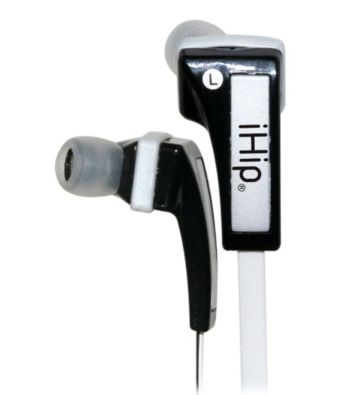 iHip® White Noise Isolating Eclipse Earphones with Multiple Size Eartips