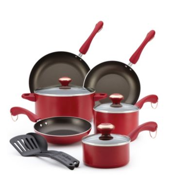 Paula Deen® Dishwasher Safe 11-pc. Red Cookware Set