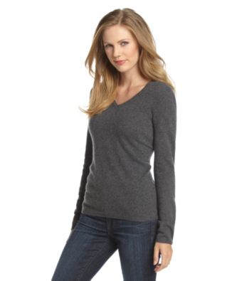 Vertical Design® Cashmere V-Neck Sweater