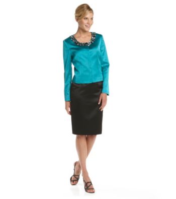 Kasper® Satin Shimmer Skirt Suit