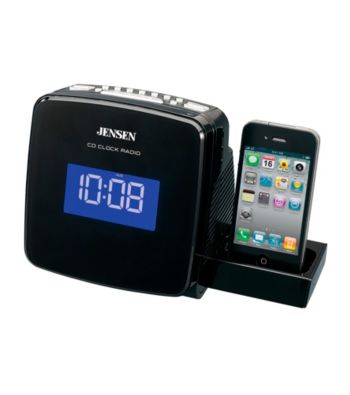 Jensen Docking Digital CD Clock Radio for iPod® and iPhone®