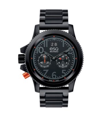 ESQ Movado® Black Men's Fusion® Watch