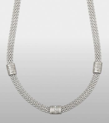 Sterling Silver and Diamond Accent Necklace