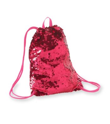 Miss Attitude Sequined Drawstring Bag