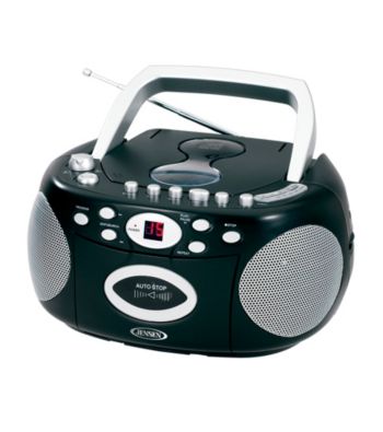 Jensen Portable Stereo Compact Disc Cassette Recorder with AM/FM Radio