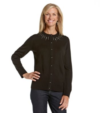 Breckenridge® Petites' Embellished Cardigan