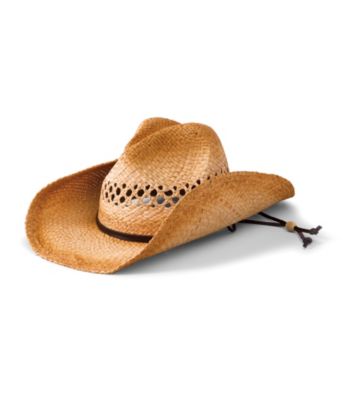 San Diego Hat Co.® Women's Tea Stained Raffia Cowboy Hat